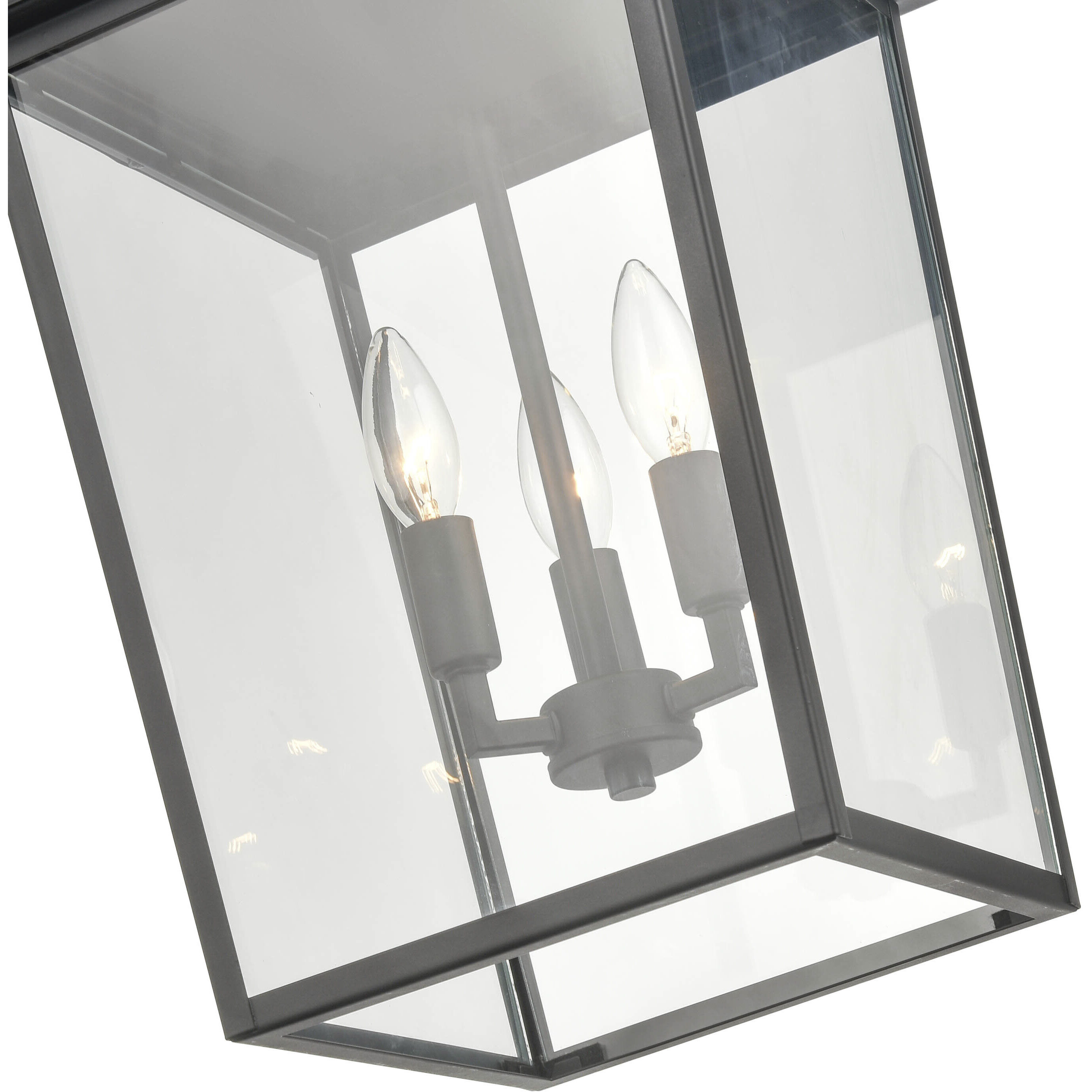 Fetterton 3 Light 11 inch Powder Coated Black Outdoor Hanging Lantern